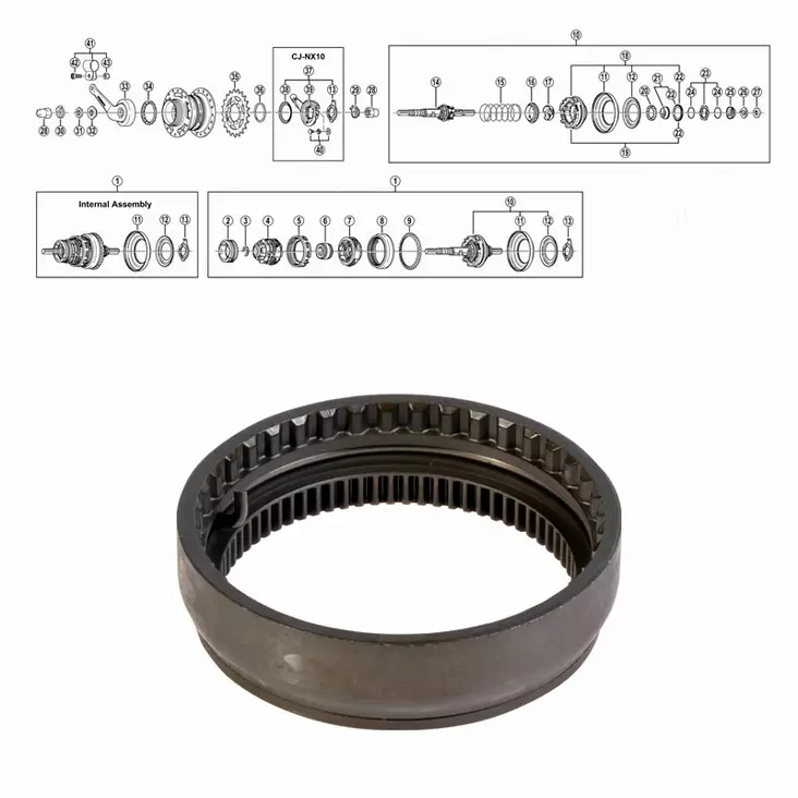 SHIMANO NEXUS 7-V (SG-7C25/30) hammasrengas täyd. 1 - Duell polkupyörien varaosat ja tarvikkeet - 52663 - 1