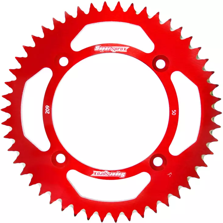 Supersprox Alu Takaratas HO CR80/85/150 Punainen 50 - Duell MP varaosat ja tarvikkeet - 119043 - 1