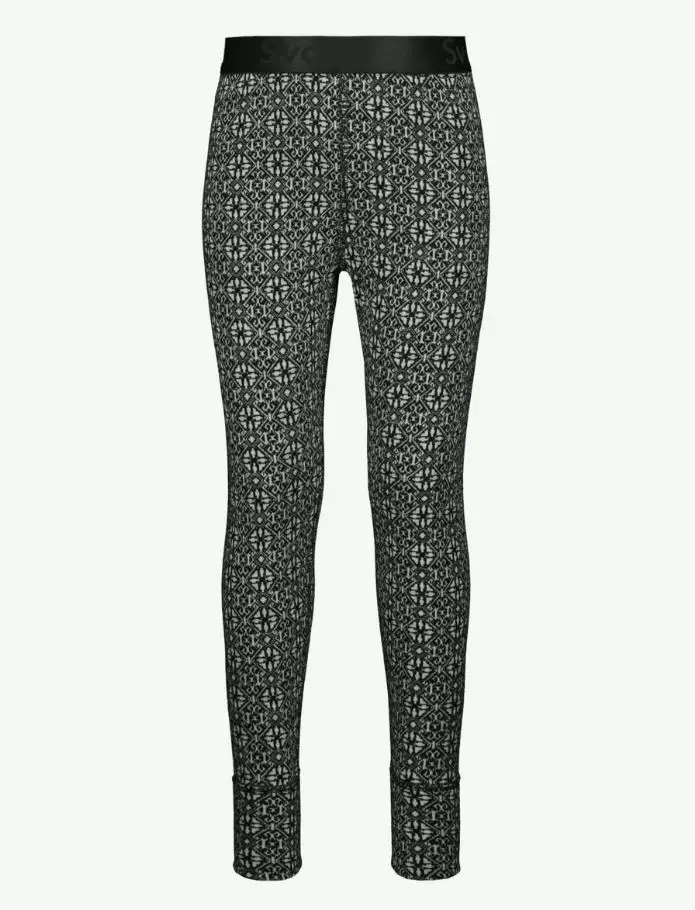 SVALA Merino Design Lasten kerrasto Jacquard musta/valkoinen, 100 - Duell ajovarusteet - 59013 - 1
