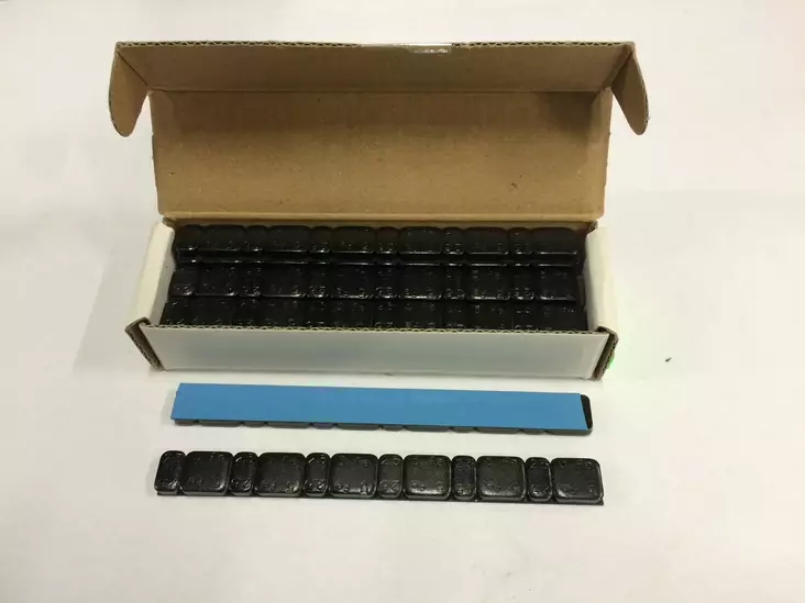 TAS.PAINO BLACK 6x2.5gr + 6x5gr (15kpl) Kork. 5mm Lev.12.2mm (FE) - Duell muut varaosat ja tarvikkeet - 89633 - 1
