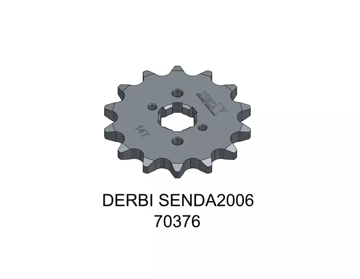 Tec-X Eturatas 14 hammasta (420) Derbi Senda 00- / Aprilia 06- / Gilera 03- - Duell mopojen varaosat ja tarvikkeet - 140413 - 1