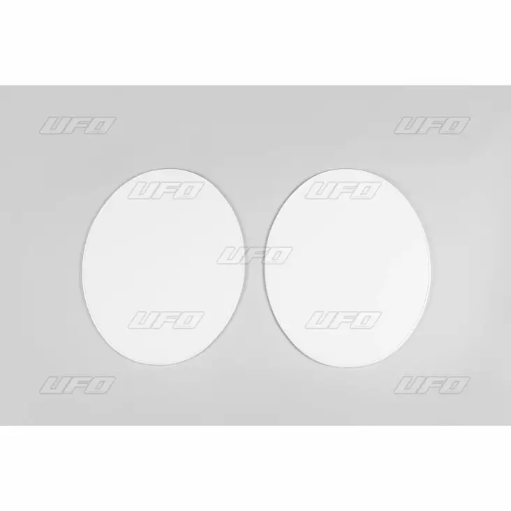UFO Etunumerokilpi veteran MX/Enduro 1970 2-pack Valkoinen - Duell MP varaosat ja tarvikkeet - 48073 - 1