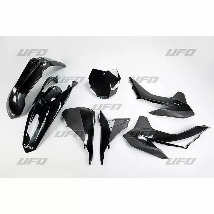 UFO Muovisarja 5-osainen Musta KTM SX/SXF125-525 13-15 - Duell MP varaosat ja tarvikkeet - 47463 - 1