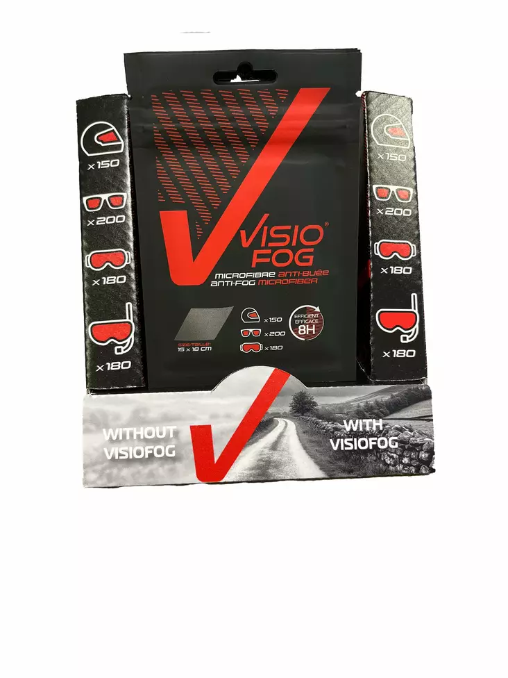 VISIOFOG Full counter Display Antifog microfiber wipe x20 - Duell ajovarusteet - 47843 - 1