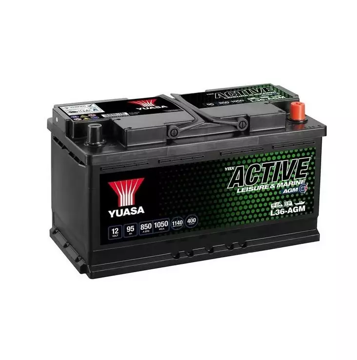 Yuasa L36-AGM Active Leisure AGM Battery 12V 95Ah 850A (12) - Duell muut varaosat ja tarvikkeet - 131783 - 1