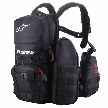 Alpinestars Reppu Techdura Musta/Valkoinen - Duell ajovarusteet - 35503 - 1