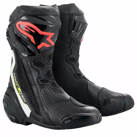 Alpinestars Saapas Supertech R v2 Musta/Valkoinen/Punainen/Keltainen, 40 - Duell ajovarusteet - 38353 - 1