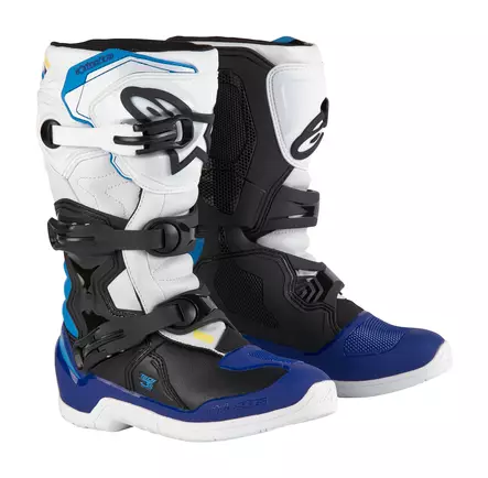 Alpinestars Saapas Tech 3s Barn Musta/Valkoinen/Sininen, 33 - Duell ajovarusteet - 38913 - 1