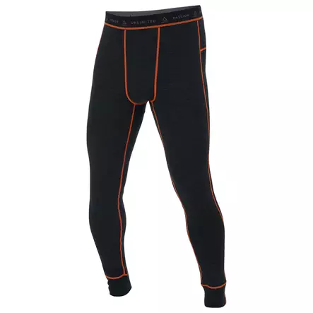 AMOQ 100% Merino Alushousut Harmaa/Oranssi L - Duell ajovarusteet - 52133 - 1