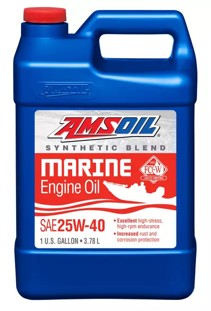Amsoil 25W-40 Synthetic-Blend Marine Engine Oil 3.78L - Duell öljyt ja muut nesteet - 62363 - 1