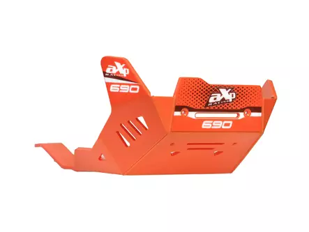 AXP Adventure Skid Plate HDPE 8mm Orange KTM 690 ENDURO R/SMC R 26- - Duell MP varaosat ja tarvikkeet - 86683 - 1