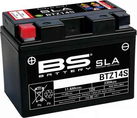 BS Battery BTZ14S (FA) SLA - Sealed & Activated - Duell muut varaosat ja tarvikkeet - 131883 - 1