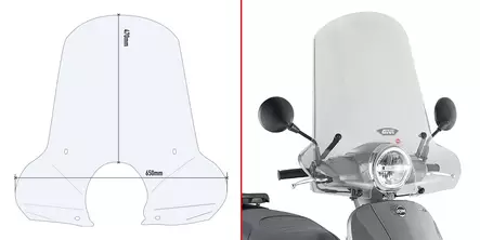 GIVI AIRSTAR KIT SYM FIDDLE 125 - Duell MP varaosat ja tarvikkeet - 100283 - 1