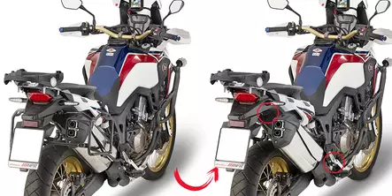 Givi putkisivutelineet Rapid release CRF1000L Africa Twin (16 - Duell MP varaosat ja tarvikkeet - 102513 - 1