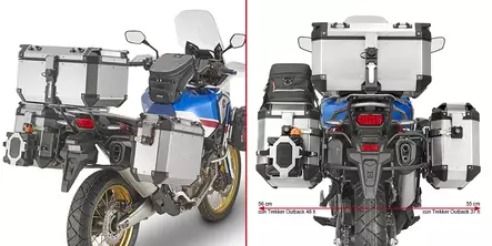 Givi putkisivutelineet Trekker Outback CRF1000L Africa Twin (18) - Duell MP varaosat ja tarvikkeet - 102643 - 1