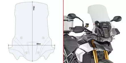 GIVI SPOILER T.TIGER 900 RALLY 2020 - Duell MP varaosat ja tarvikkeet - 100243 - 1