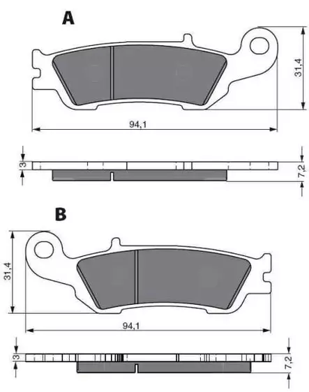 GOLDFREN Jarrupalat 248 Ceramic Carbon AD - Duell MP varaosat ja tarvikkeet - 68973 - 1