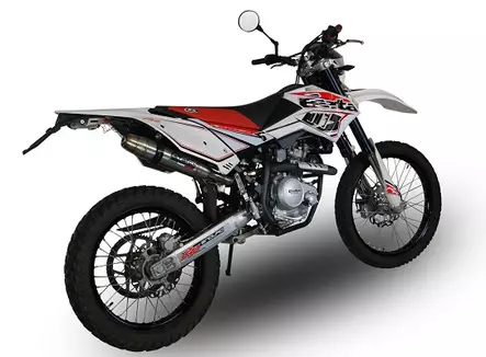 GPR Beta Rr 125 Enduro Lc 4t 2010/16 EC-Approv. slip-on exhaust Deeptone Inox - Duell MP varaosat ja tarvikkeet - 111313 - 1
