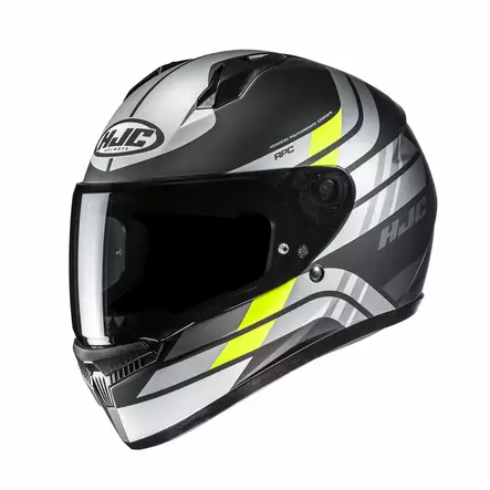 HJC Kypärä C10 Hiper Musta/Harmaa/Fluo Keltainen MC3HSF, XL - Duell ajovarusteet - 55753 - 1
