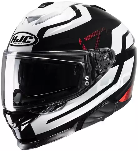 HJC Kypärä i71 Enta Musta/Valkoinen/Punainen MC1 XS 54-55cm - Duell ajovarusteet - 57103 - 1