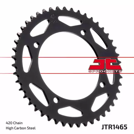 JT Takaratas Alumiini 7075 T6 Musta JTA1465.47BLK - Duell MP varaosat ja tarvikkeet - 118723 - 1