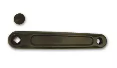 Kampi vasen 170mm alu musta - Duell polkupyörien varaosat ja tarvikkeet - 59093 - 1