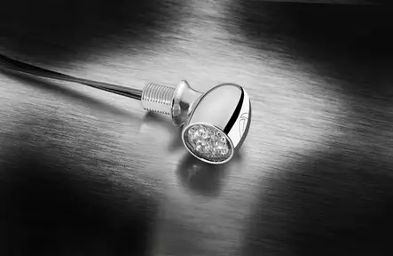 Kellermann Atto® DF LED mini indicator 3 in 1 chrome w/ clear glass - Duell MP varaosat ja tarvikkeet - 131503 - 1