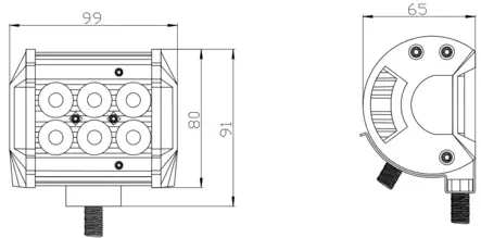 Kinwons Led Kaukovalopaneeli 10-30V 18W Combo - Duell ATV varaosat ja tarvikkeet - 138863 - 1
