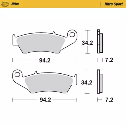 Moto-Master Nitro Racing Jarrupalat Honda: CR 125-250-500 CRF 450 XR 400-600-6 - Duell MP varaosat ja tarvikkeet - 120693 - 1