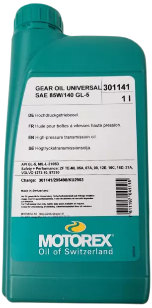 Motorex Gear Oil Universal 85W/140 1L (12) - Duell öljyt ja muut nesteet - 63073 - 1