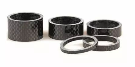 Ohjainlaakerin korokerengassarja CAVO: 3/5/10/15/ 20mm. 1 1/8" (28.6mm) carbo - Duell polkupyörien varaosat ja tarvikkeet - 76553 - 1