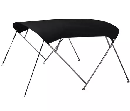 OS CRUISER BIMINI STAINLESS STEEL 4 BOW 2.7M-3.0M BLACK - Duell venetarvikkeet - 132233 - 1