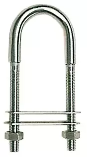 Osculati keulasilmukka RST 8x110mm / levyt 60x15mm - Duell venetarvikkeet - 5943 - 1