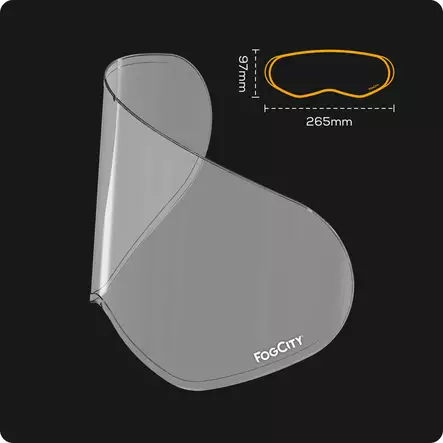 Pinlock FOGCITY Easy Universaali Enduro - Duell ajovarusteet - 58383 - 1
