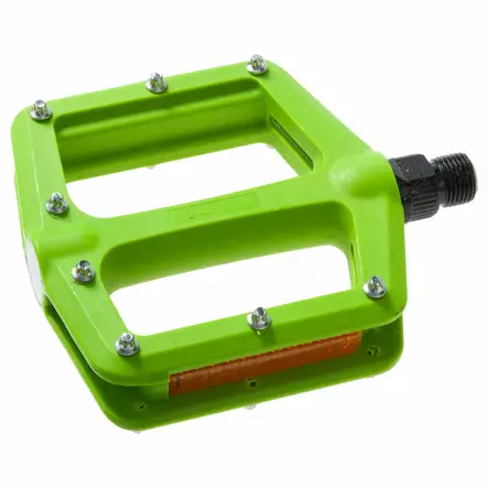 Poljin 9/16" Cavo MTB/BMX polyamidi limenvihreä vaihdettavat nastat sis 10 kp - Duell polkupyörien varaosat ja tarvikkeet - 67283 - 1