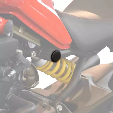 Puig Chassis Plugs Ducati Monster 821/1200/S C/Black - Duell MP varaosat ja tarvikkeet - 91063 - 1