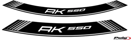 Puig Kit 8 Rim Strips Kymco Ak550 C/Silver - Duell MP varaosat ja tarvikkeet - 90523 - 1