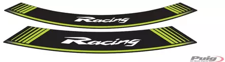 Puig Kit 8 Rim Strips Racing C/Green - Duell MP varaosat ja tarvikkeet - 92493 - 1
