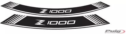 Puig Kit 8 Rim Strips Z1000 C/White - Duell MP varaosat ja tarvikkeet - 91673 - 1