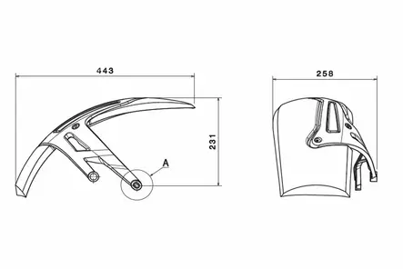 Puig Rear Hugger Bmw R1200R/Rs 15'-18' C/Matt Black - Duell MP varaosat ja tarvikkeet - 91933 - 1