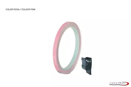 Puig Rim Strip 6 Meters+Aplicator C/Pink - Duell MP varaosat ja tarvikkeet - 93313 - 1