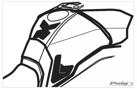 Puig Tank Pad + Side Part Mt-09 Tracer 15-17'C/Carbon - Duell MP varaosat ja tarvikkeet - 90723 - 1