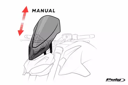 Puig Windshield New Gen. Touring Ducati Diavel 1260/S 1 - Duell MP varaosat ja tarvikkeet - 94433 - 1