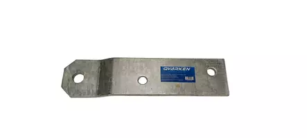 Qvarken nivelteräs kulmalla 240x80x8mm kuumasinkittyä terästä - Duell venetarvikkeet - 139223 - 1