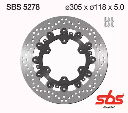 Sbs Jarrulevy Standard - Duell MP varaosat ja tarvikkeet - 122653 - 1