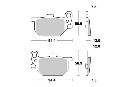 Sbs Jarrupalat Ceramic - Duell MP varaosat ja tarvikkeet - 123183 - 1