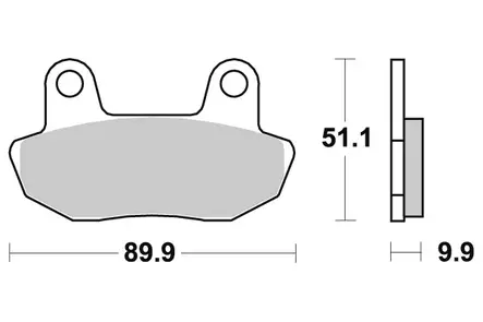 Sbs Jarrupalat Ceramic - Duell MP varaosat ja tarvikkeet - 123263 - 1