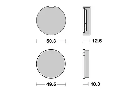 Sbs Jarrupalat Ceramic - Duell MP varaosat ja tarvikkeet - 123433 - 1