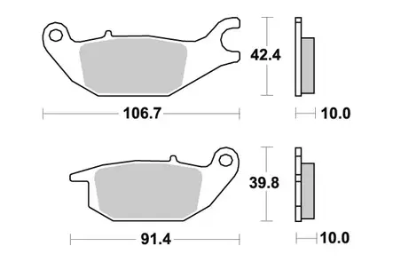 Sbs Jarrupalat Ceramic - Duell MP varaosat ja tarvikkeet - 123473 - 1