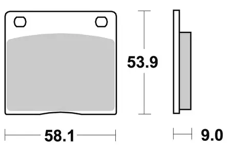 Sbs Jarrupalat Ceramic - Duell MP varaosat ja tarvikkeet - 123903 - 1